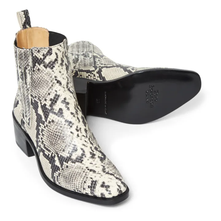 Pete Sorensen Boots Diane Python | Blanc