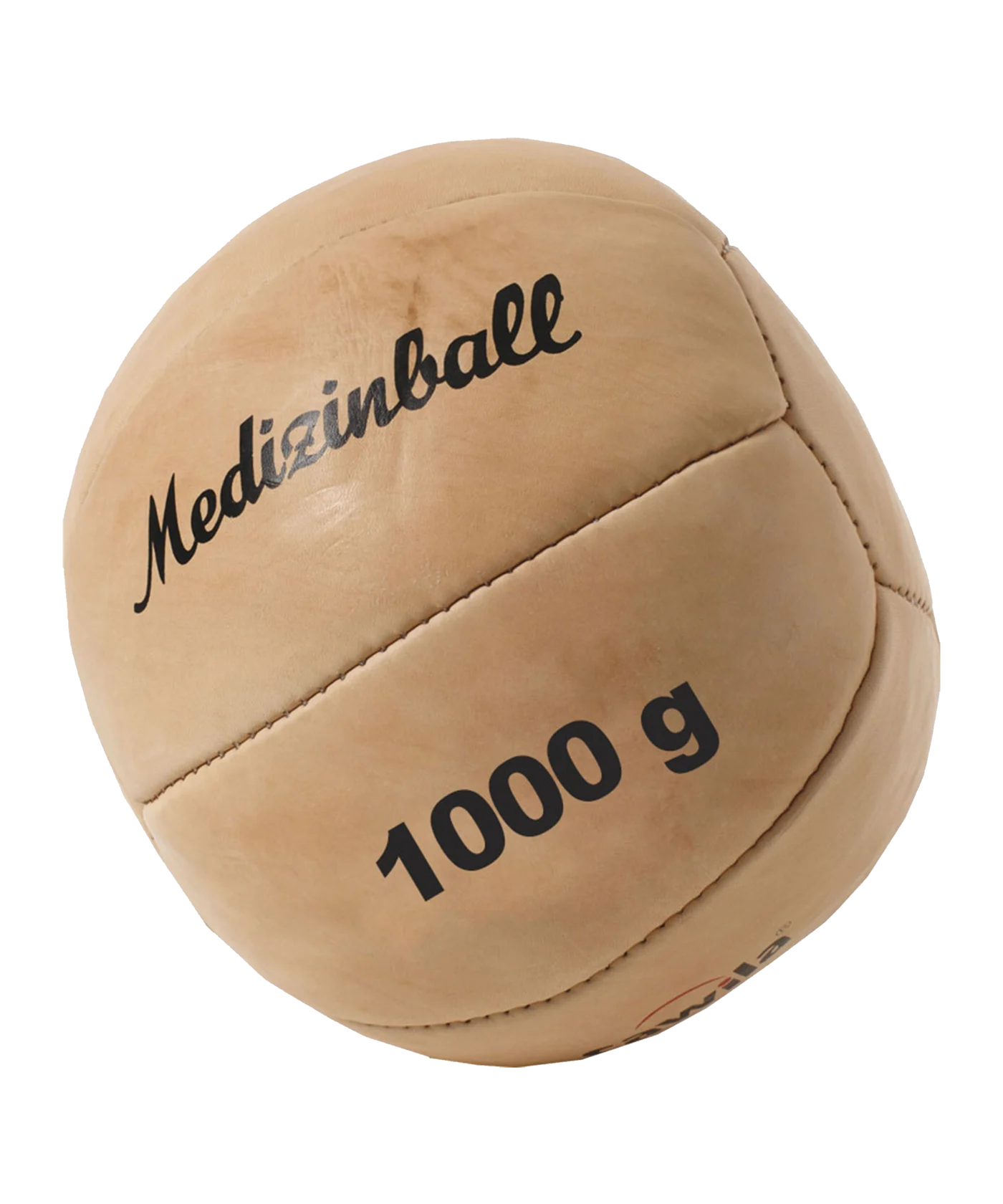 Cawila Leder Medizinball PRO 1,0 Kg Braun