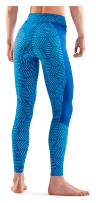 Legging Femme Skins Series-5 Long Tights Bleu