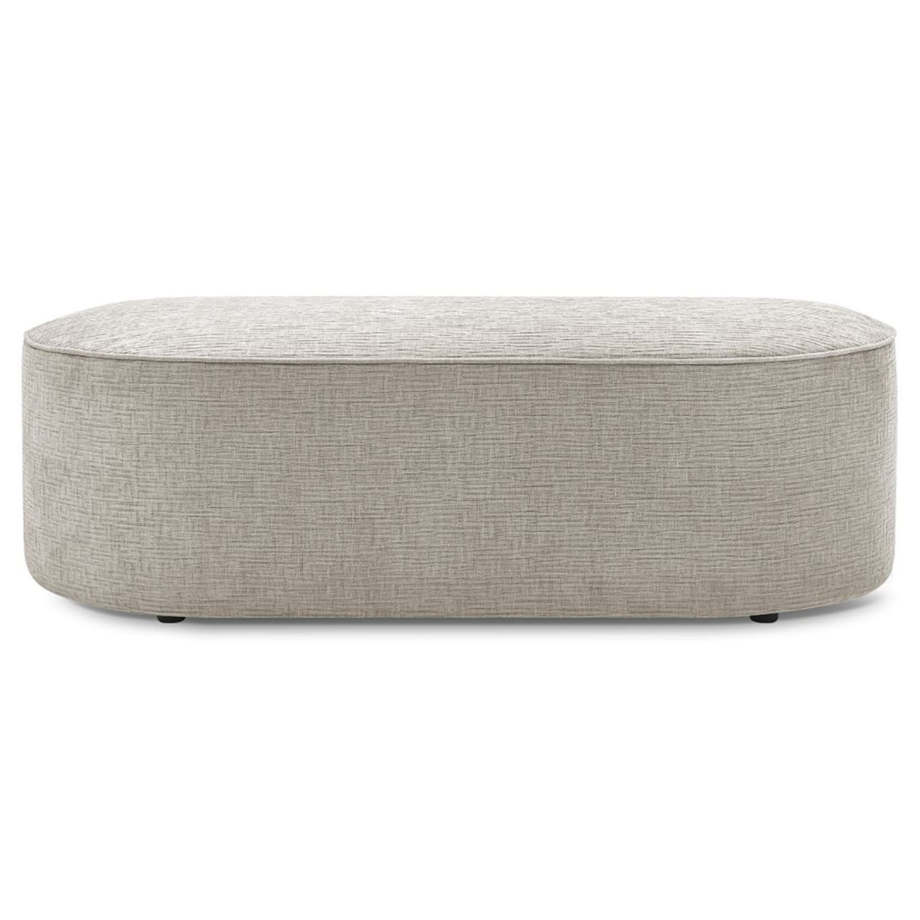 Bobochic Pouf pour canapé modulable Rousseau texturé beige - 140x70x45 cm