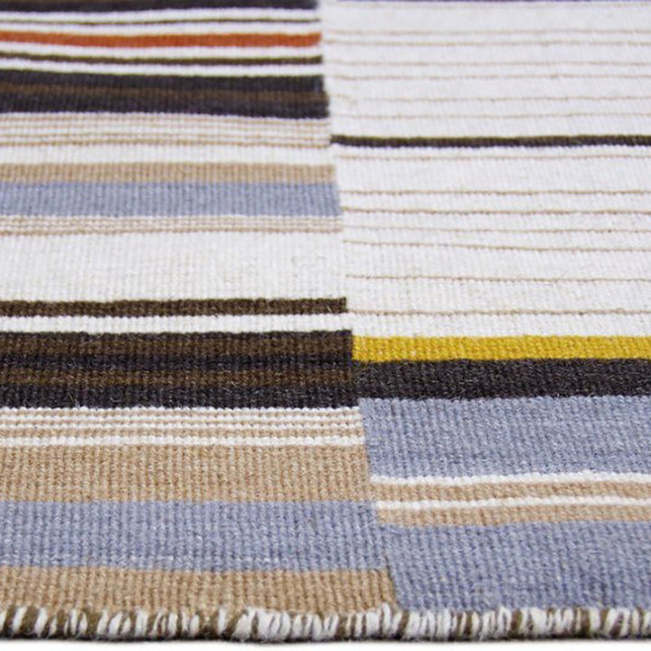 Wollen vloerkleed - Bon Multicolor/Bruin | 100% natuurlijk