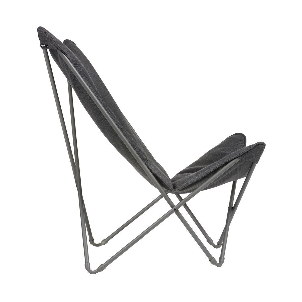 Gepolsterter Breiter Butterfly Chair Sphinx Hedona Grau Onyx