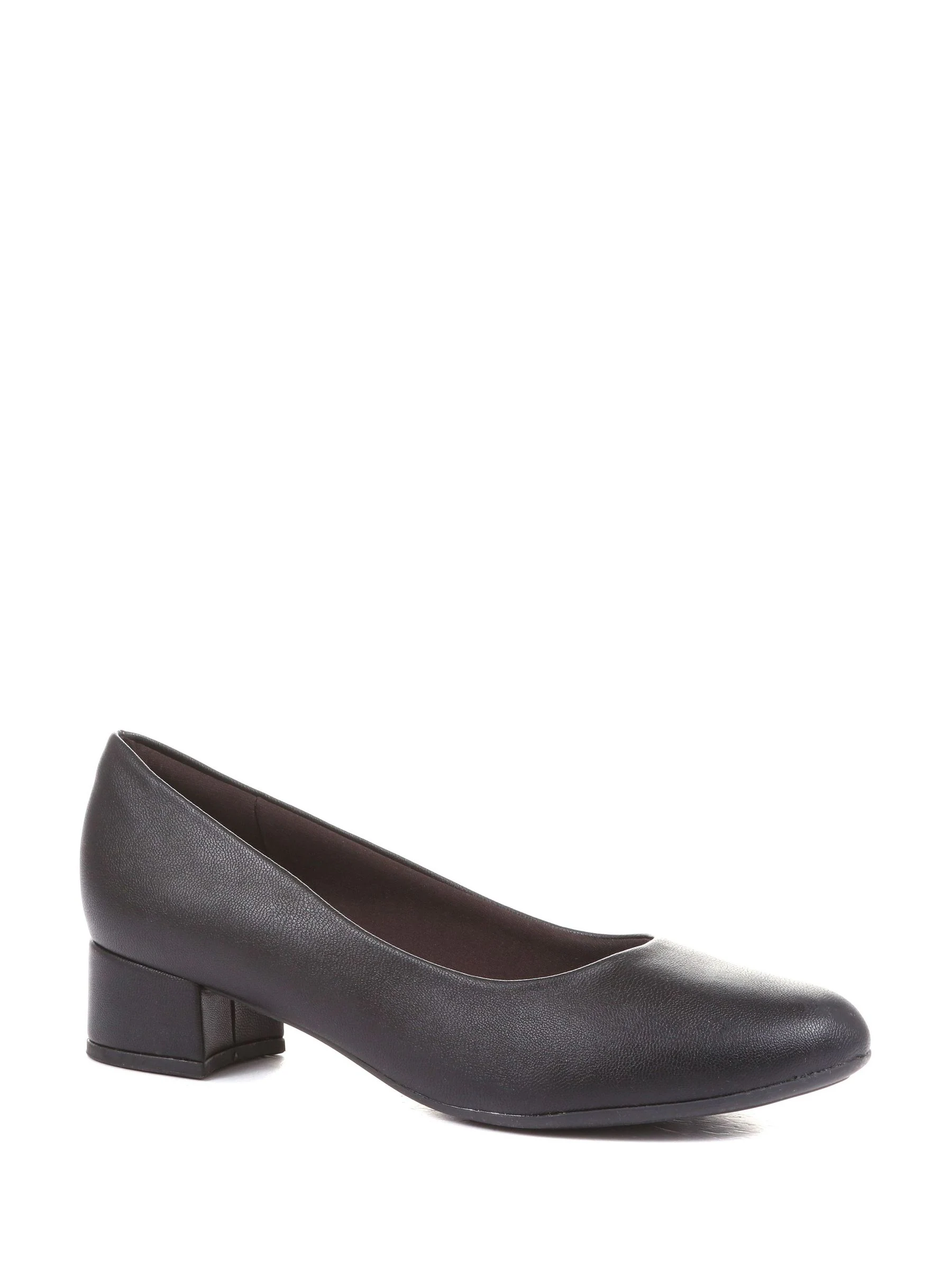 Zwart - Pavers pumps met blokhak