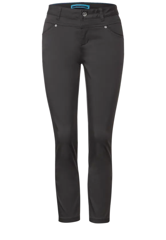Casual Fit Seidenoptik Hose - pure grey