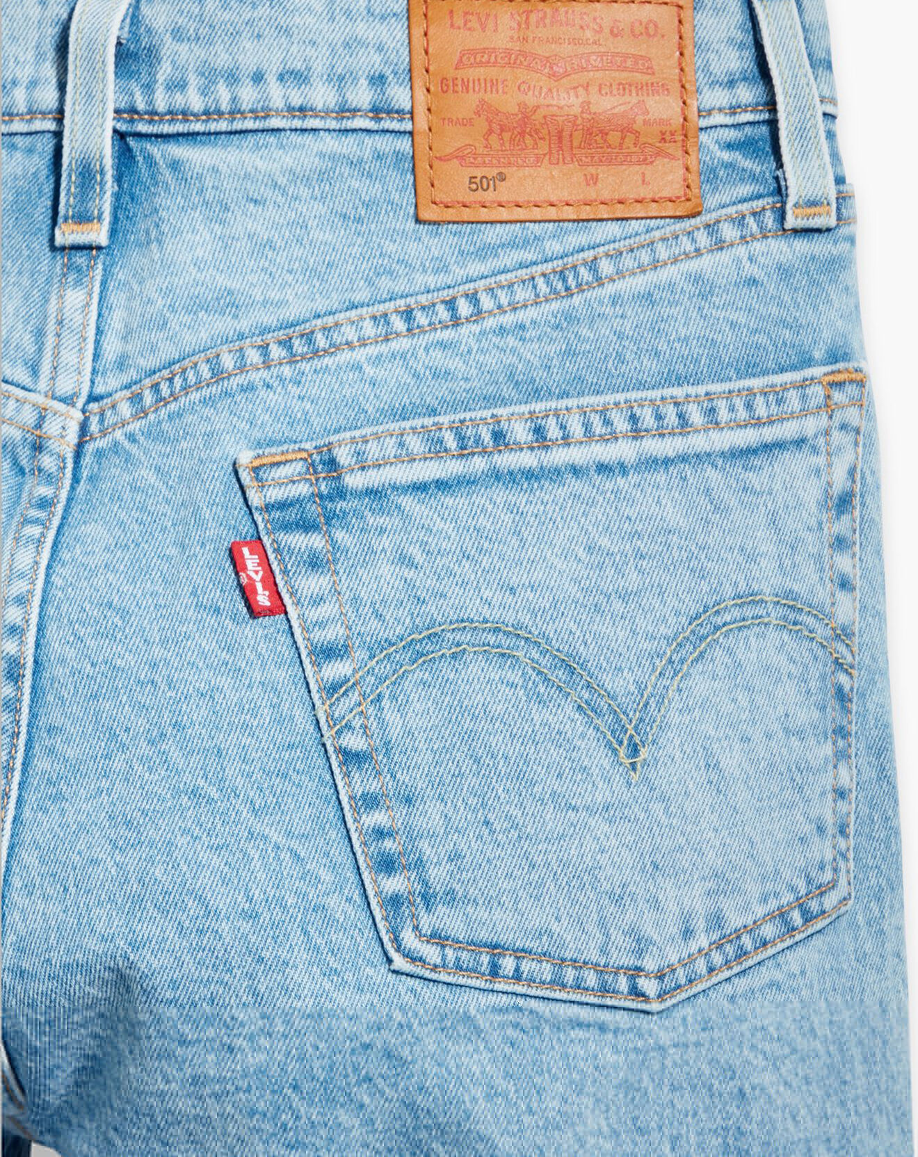 Levi's® Jean 501 Crop taille haute bleu