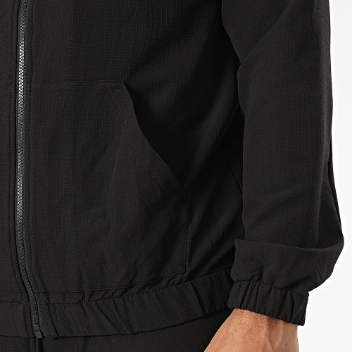 Ensemble Veste Zippée Capuche Et Pantalon Cargo Noir