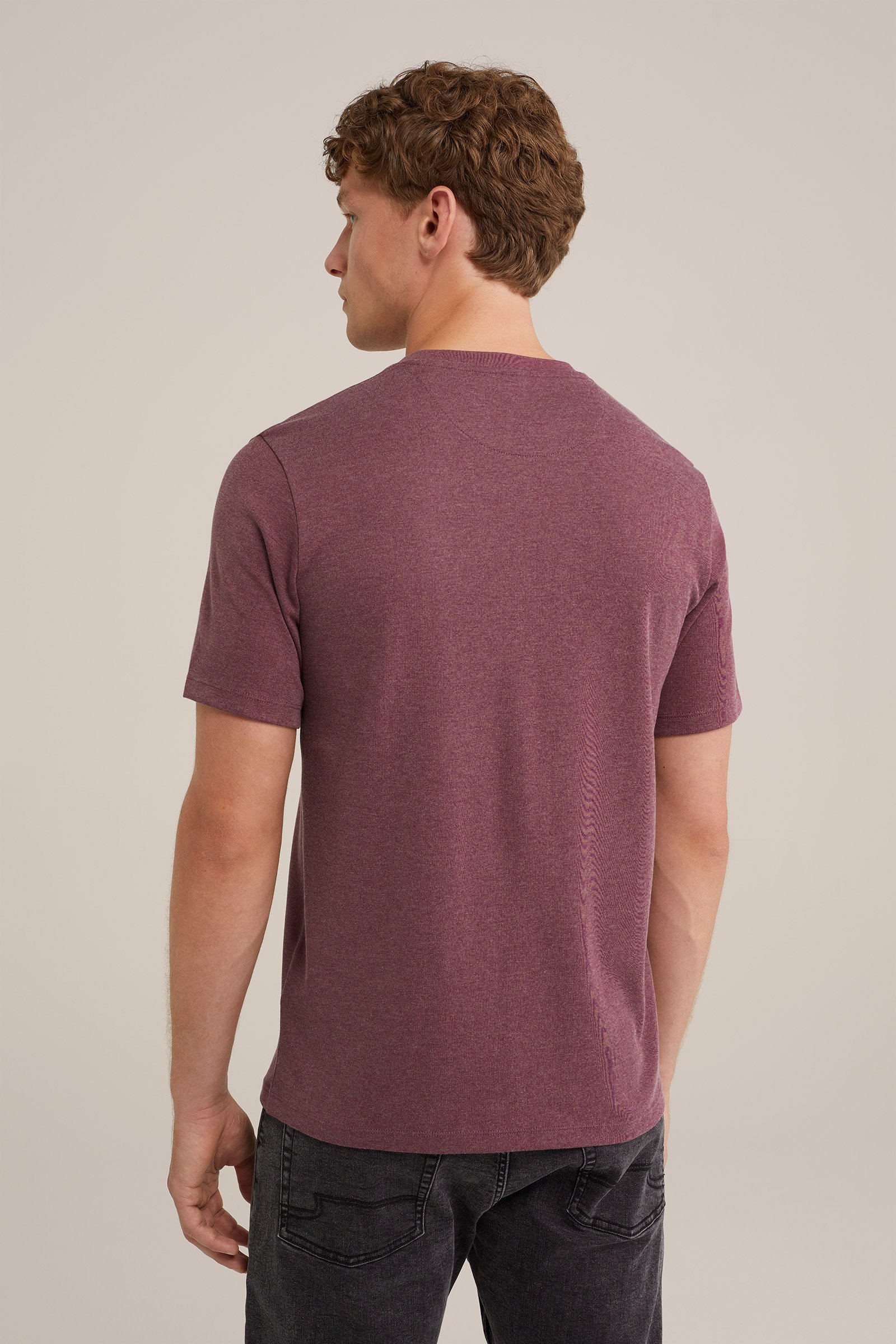 T-shirt Fundamentals Donkerrood