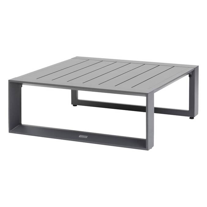Table basse de jardin carrée ALLURE Graphite