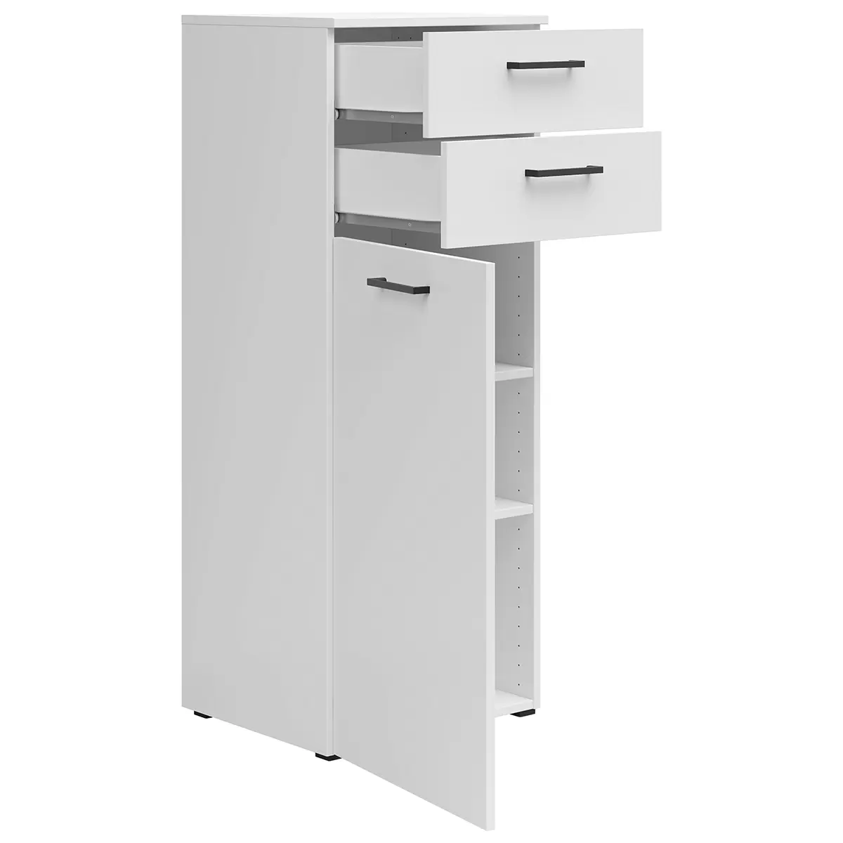 Kommode1T2L Cabinet weiss