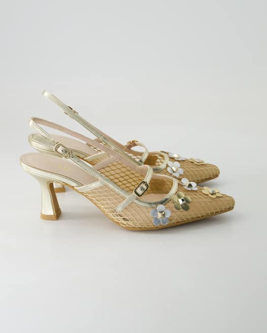 Lodilove Genasti Slingpumps in Gold
