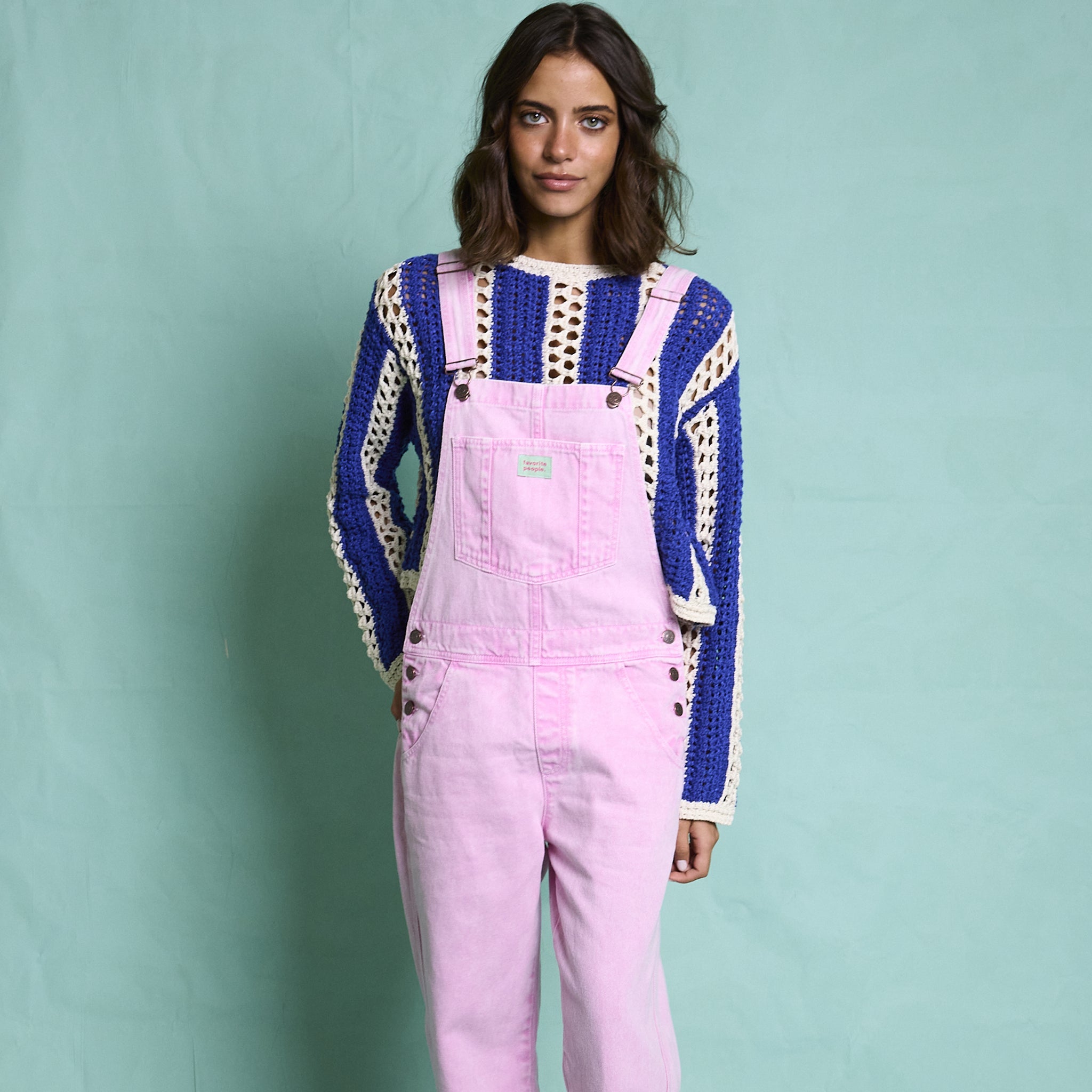 Adult Latzhose Fuchsia Pink