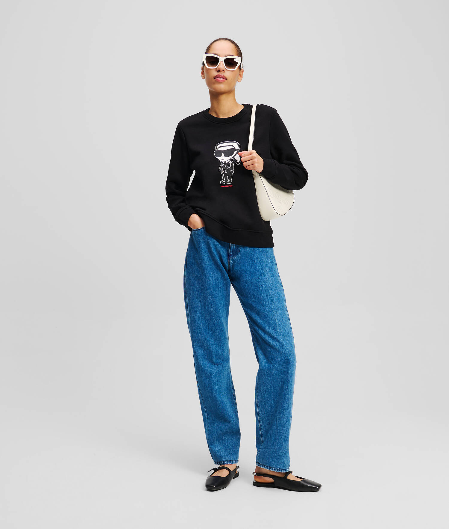 SWEATSHIRT AVEC ILLUSTRATION IKON - Noir