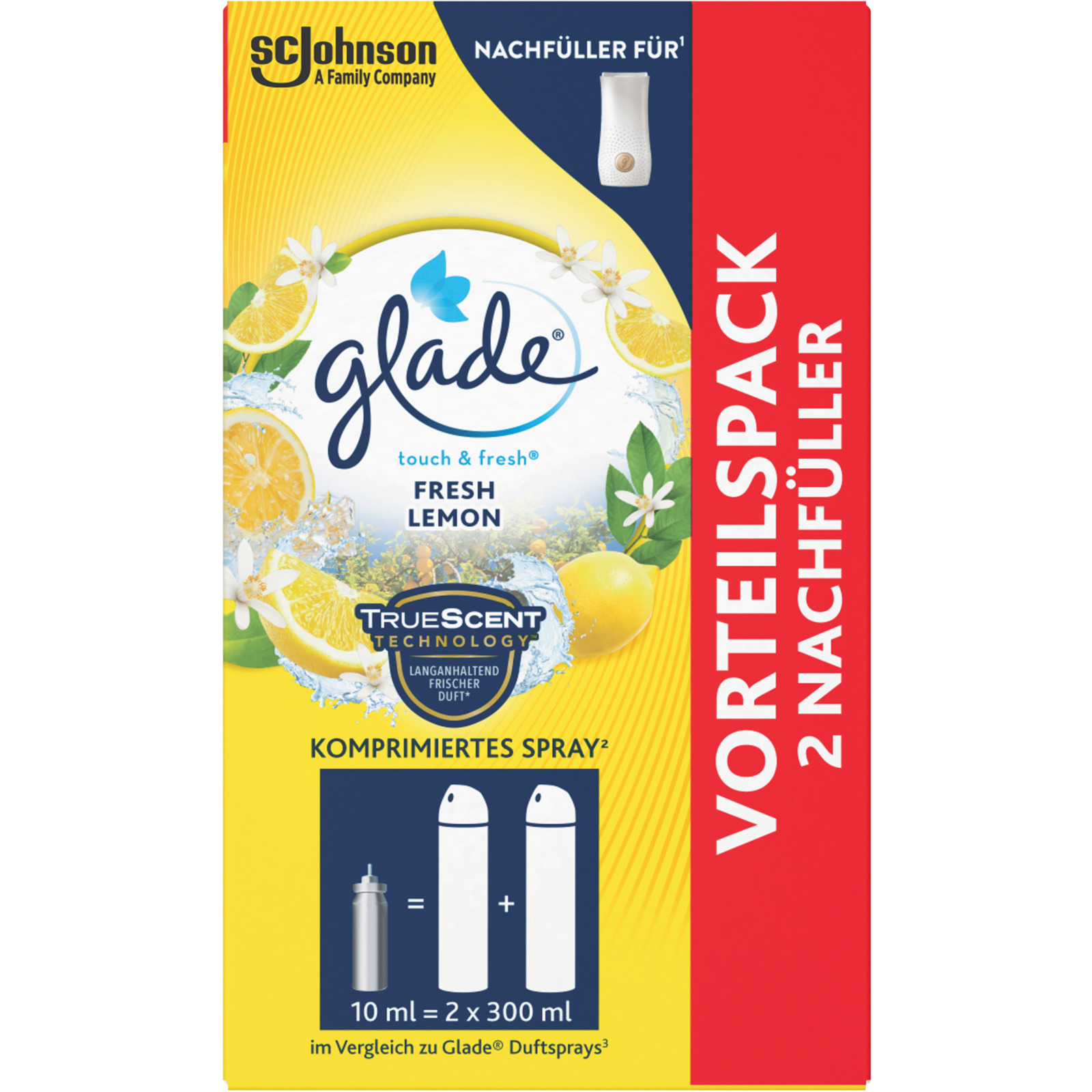 Glade Touch & Fresh Lemon Nachfüller 2 x 10 ml