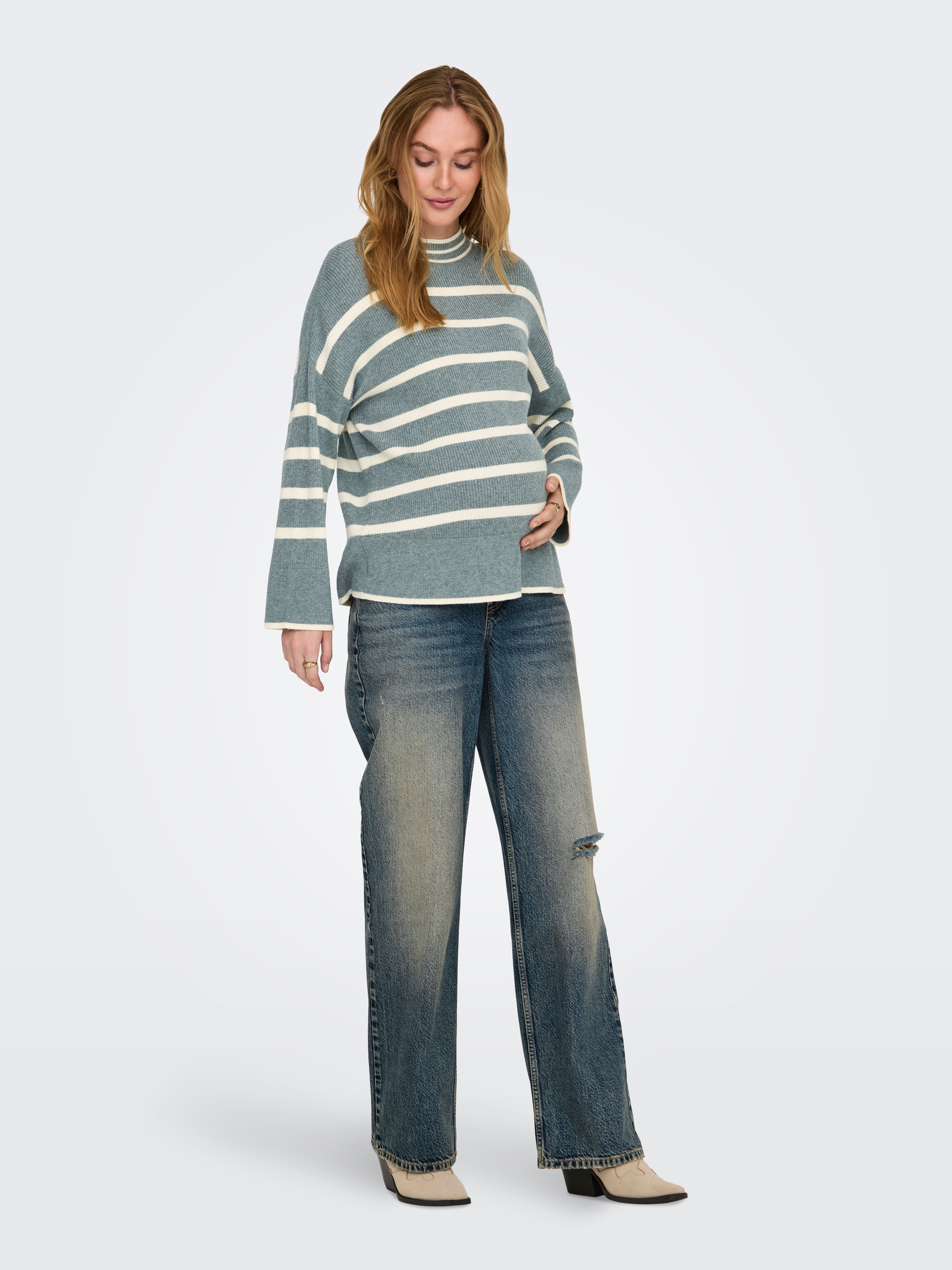 OLMIBI Strickpullover Scarab