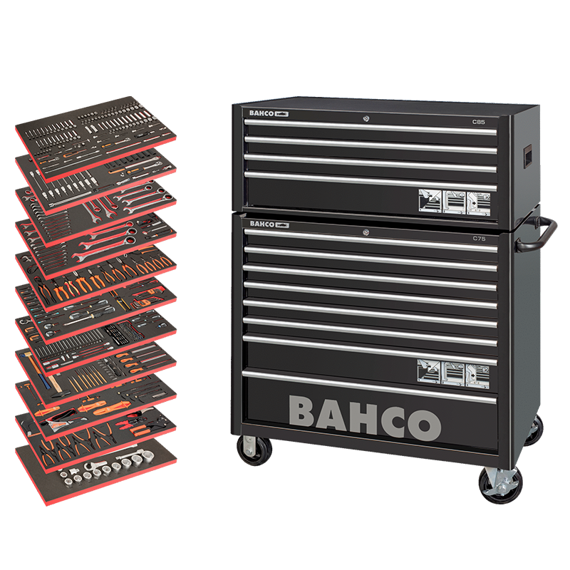 Tool Trolley General Purpose Tool Kit - 758 pcs
