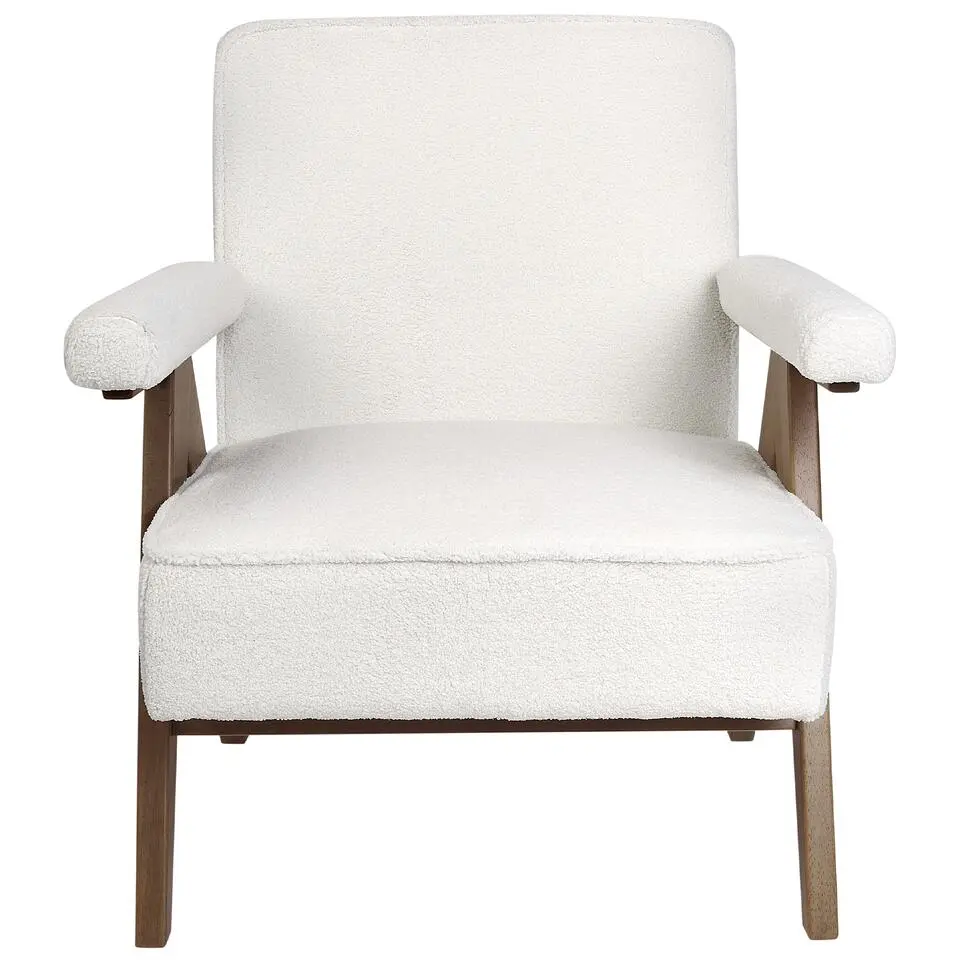 EVJE - Fauteuil - Wit - Bouclé