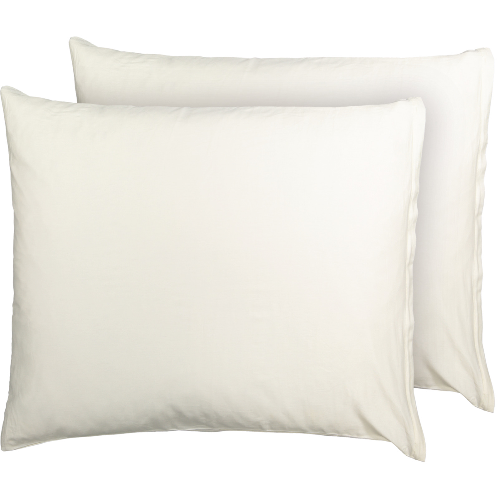 Easy Dream Kissenbezug Satin 2er-Set 65 x 65 cm uni weiss