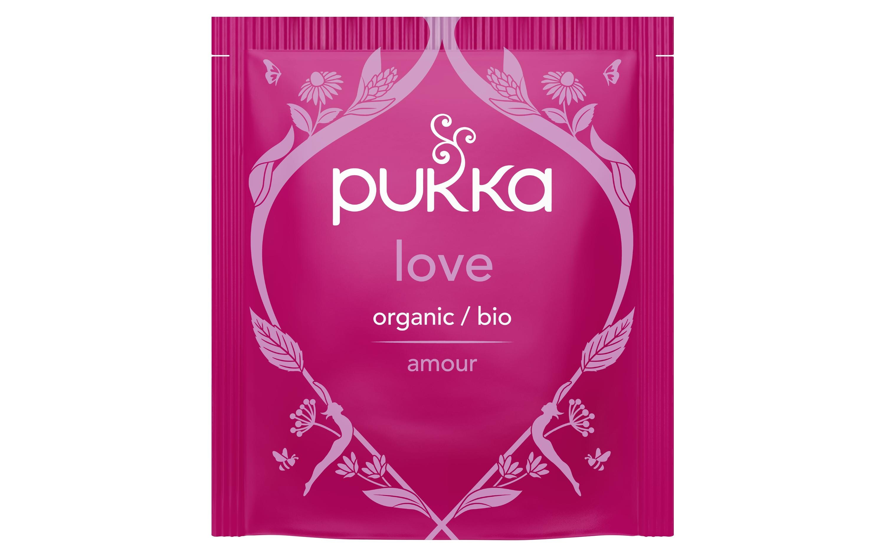Teebeutel Love Bio-Tee 20 StückHerzerwärmender Bio-Tee