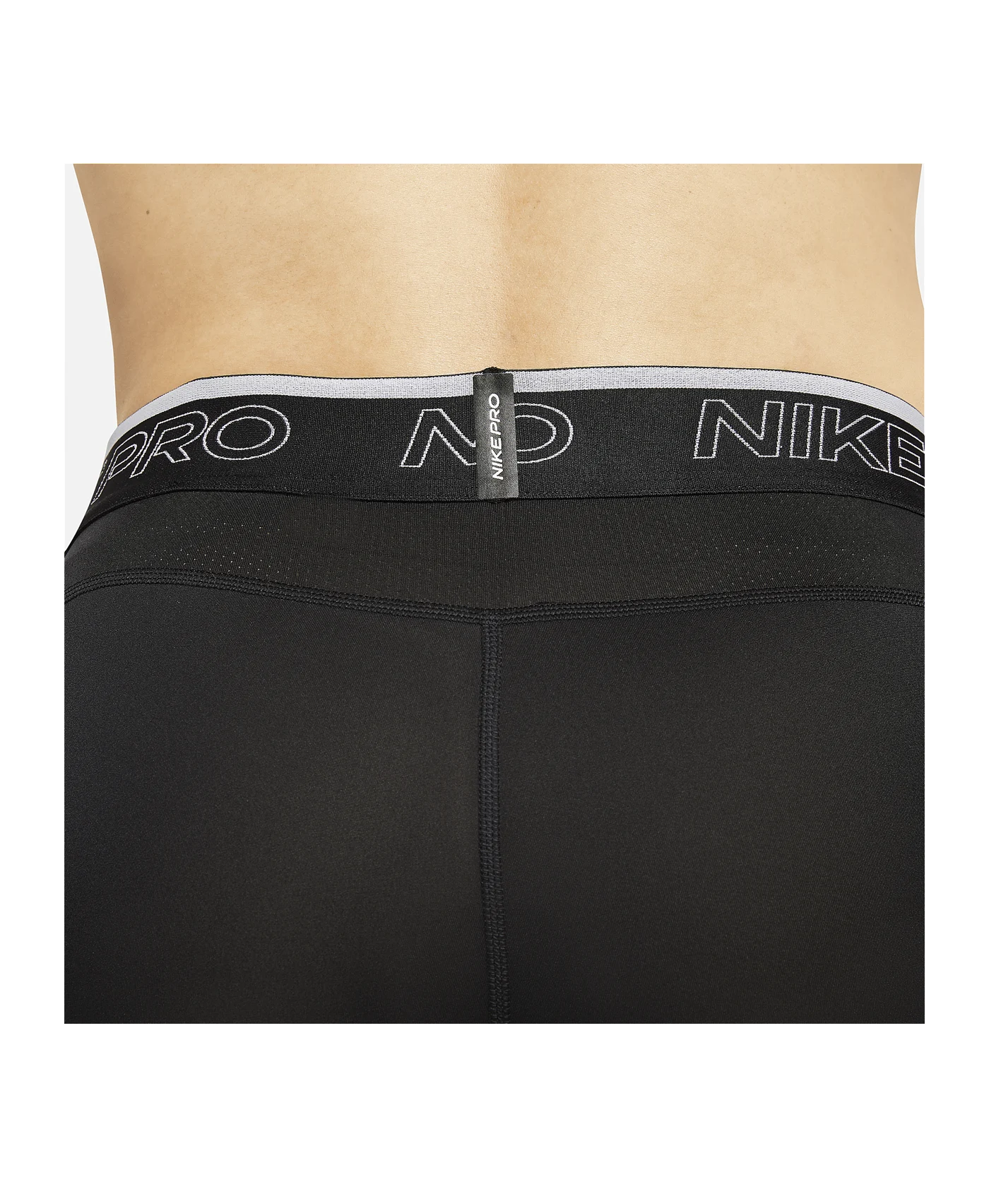 Nike Pro Tight Lang Schwarz Weiss F010