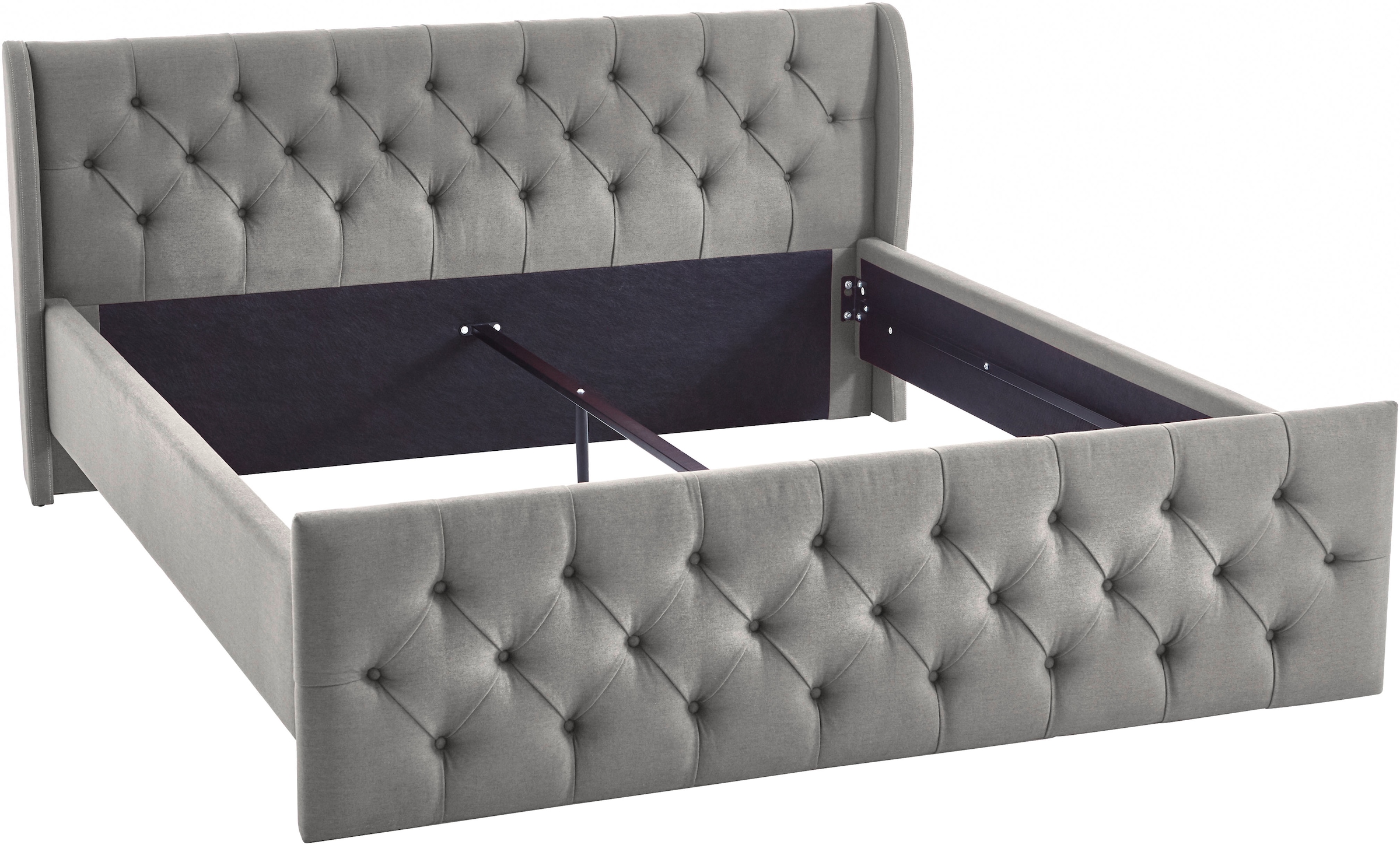 ATLANTIC home collection Bettgestell »TAMINA mit Chesterfieldoptik Kopf- und Fussteil« mit Chesterfield Kopf- und Fussteil