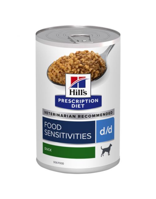 Hill's Prescription Diet D\/D Food Sensitivities Blik - Hondenvoer - Eend 370 g