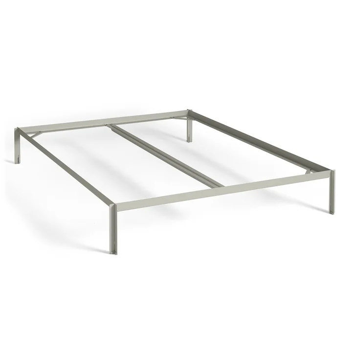 HAY - Connect Bett 180 x 200 cm für Boxspring-Matratze, warm grey