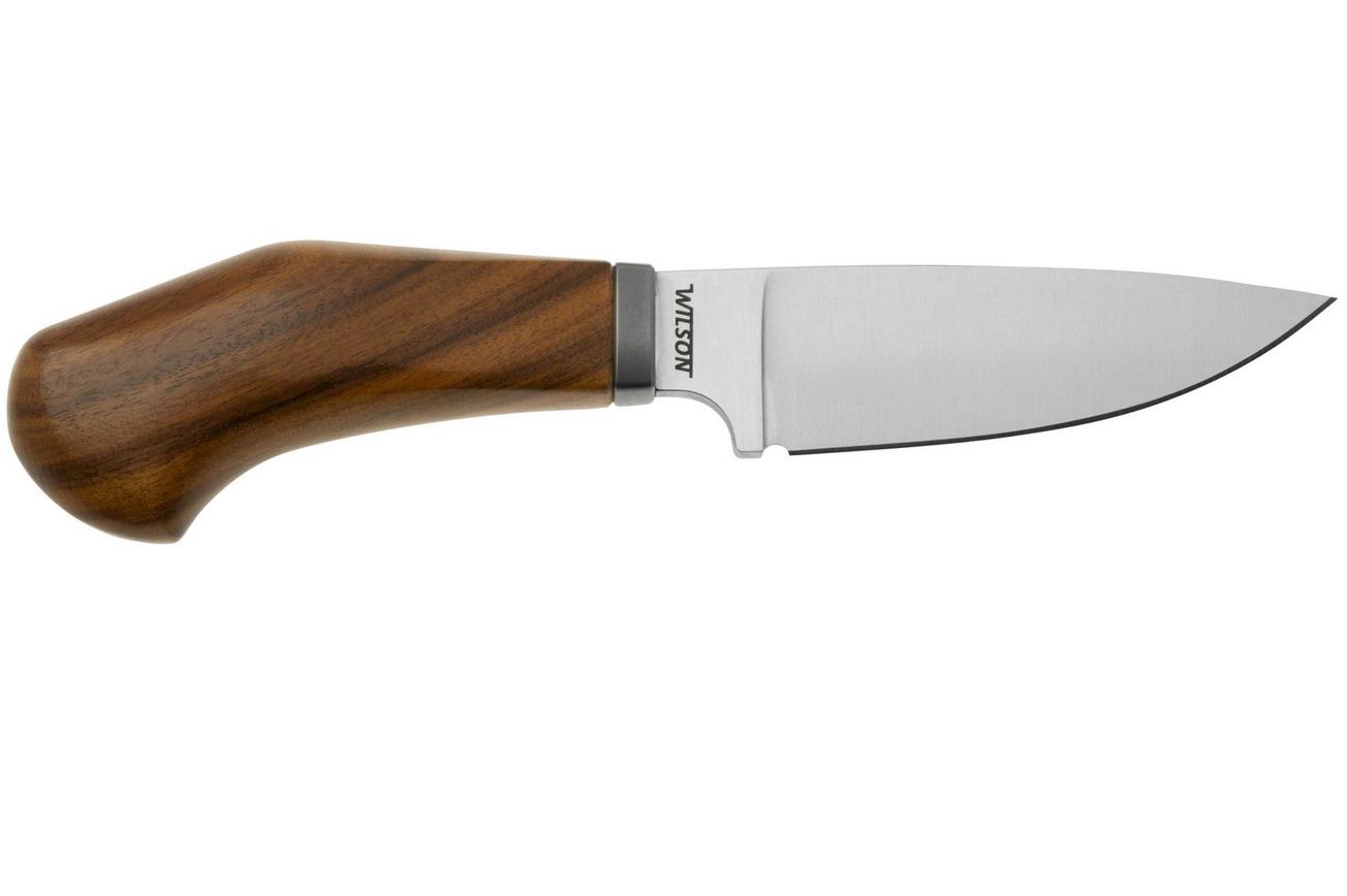 LionSteel Willy WL1-ST, M390 Droppoint Santos Wood, vaststaand mes