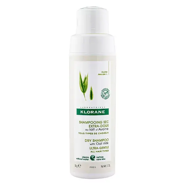 Shampoo a seco extra suave com leite de aveia Klorane 50g