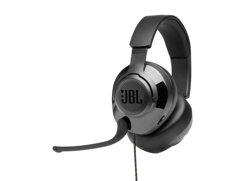 JBL Headset Quantum 200 Schwarz Kabelgebundenes Over-Ear-Gaming-Headset mit klappbarem Mikro