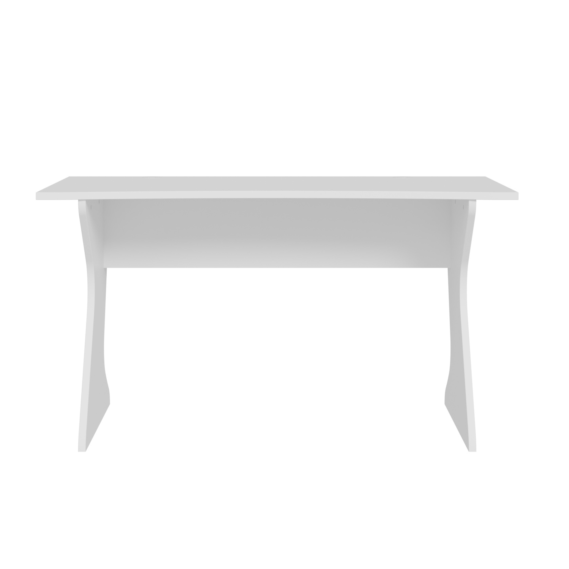 Schreibtisch - weiß matt - 140 cm