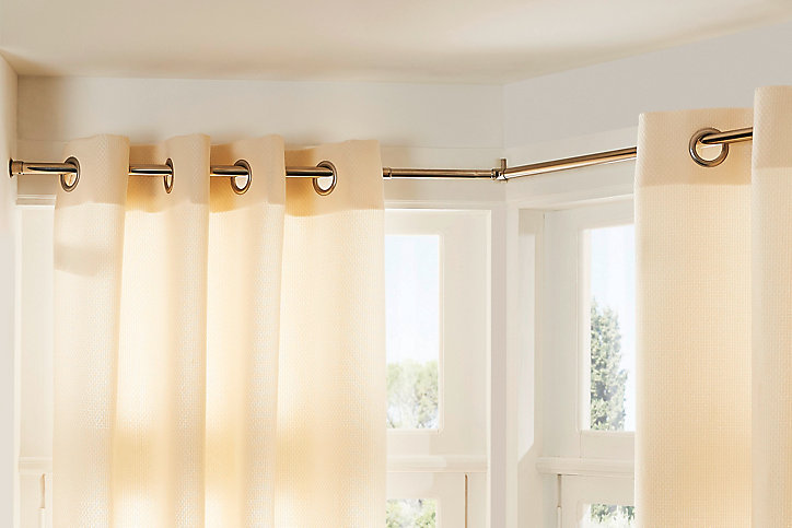 Rideau GoodHome Kosti crème l.140 x H.260 cm