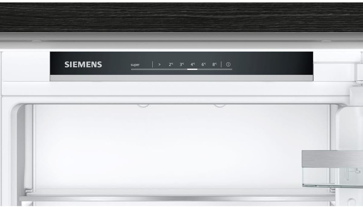 Siemens KI86NVSE0 iQ300 Einbau-Kühl-Gefrierkombination, 177,2 x 54,1 cm Nische, 184 L Kühlen + 76 L Gefrieren, hyperFresh längere Frische, noFrost nie wieder abtauen, FreshSense / Schlepptür