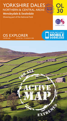 Yorkshire Dales Northern & Central - OS Explorer Active Map OL30 (Sheet map, folded)