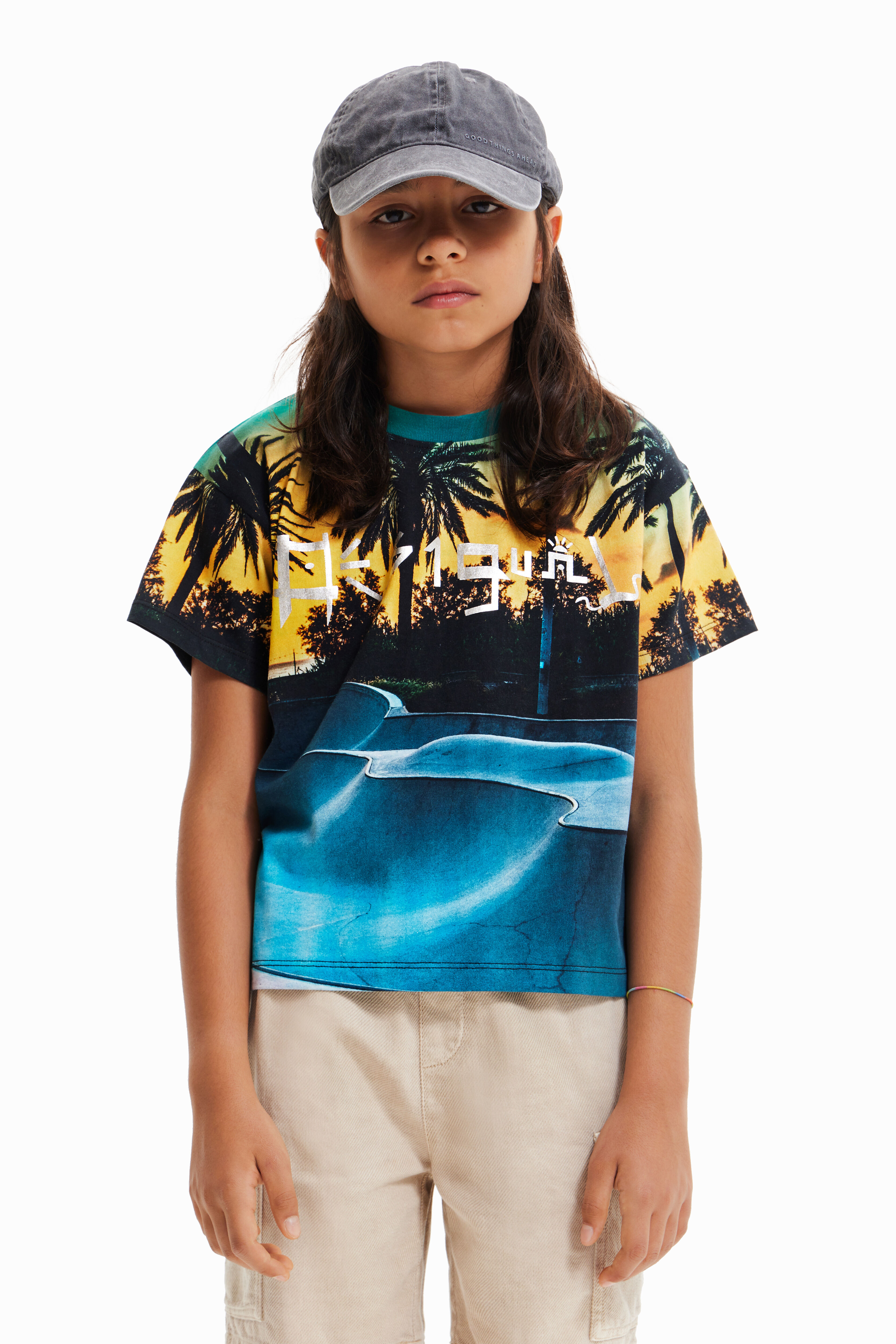 T-shirt skate park brillant