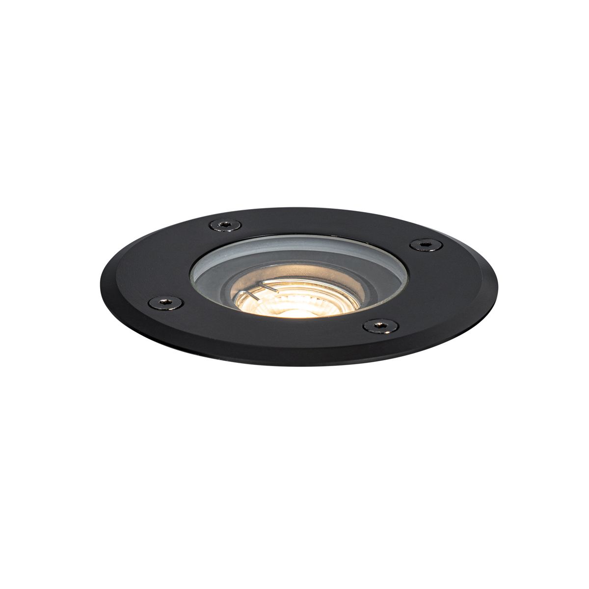 Set van 6 moderne buiten grondspots zwart 35 mm verstelbaar IP65 - Delux