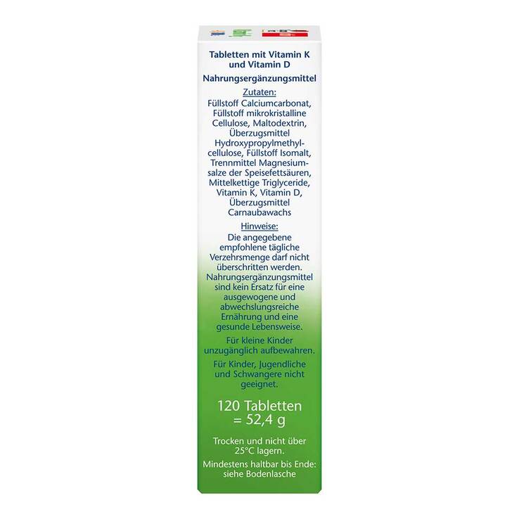 Doppelherz Vitamin K2 + D3 1000 I.E. Tabletten, 120 St