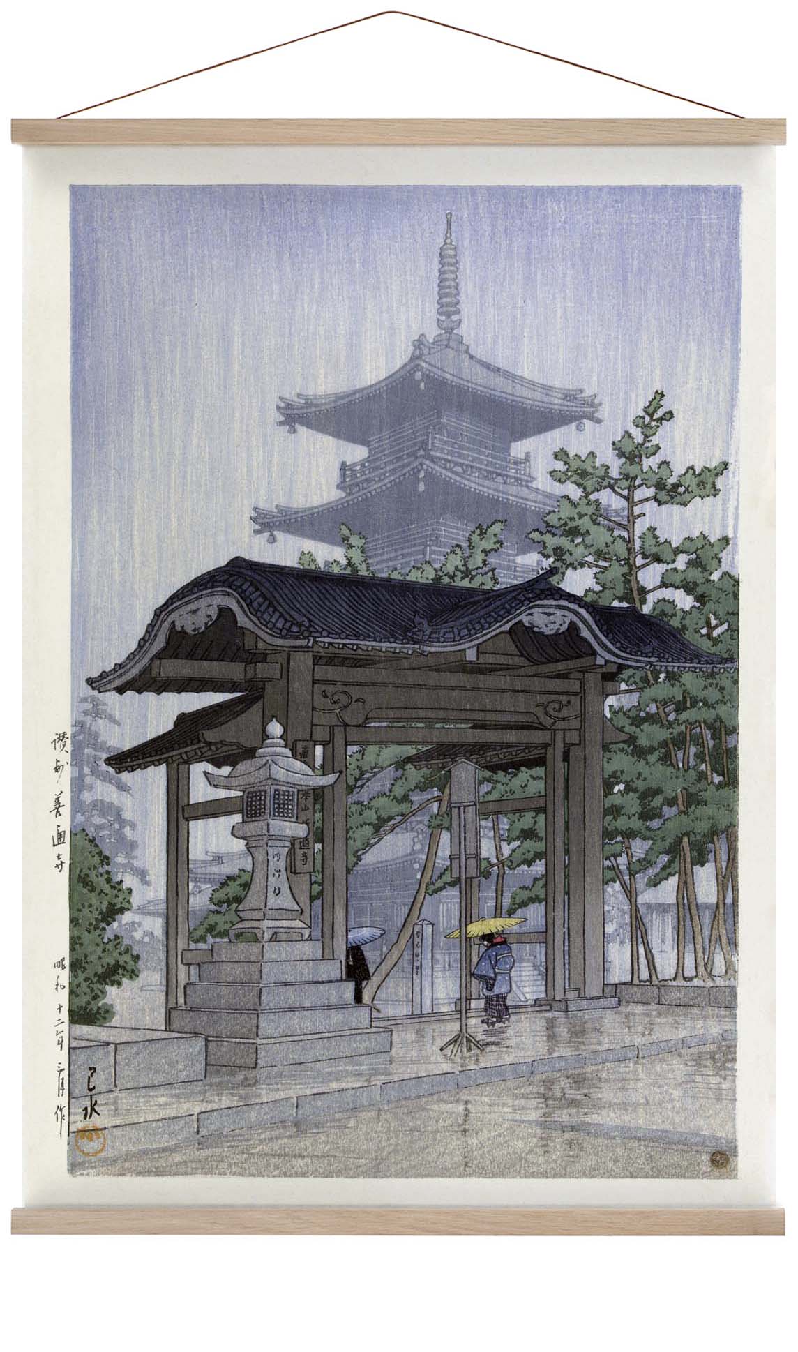 Der Zensetsu-Tempel in Sanshu von Hasui