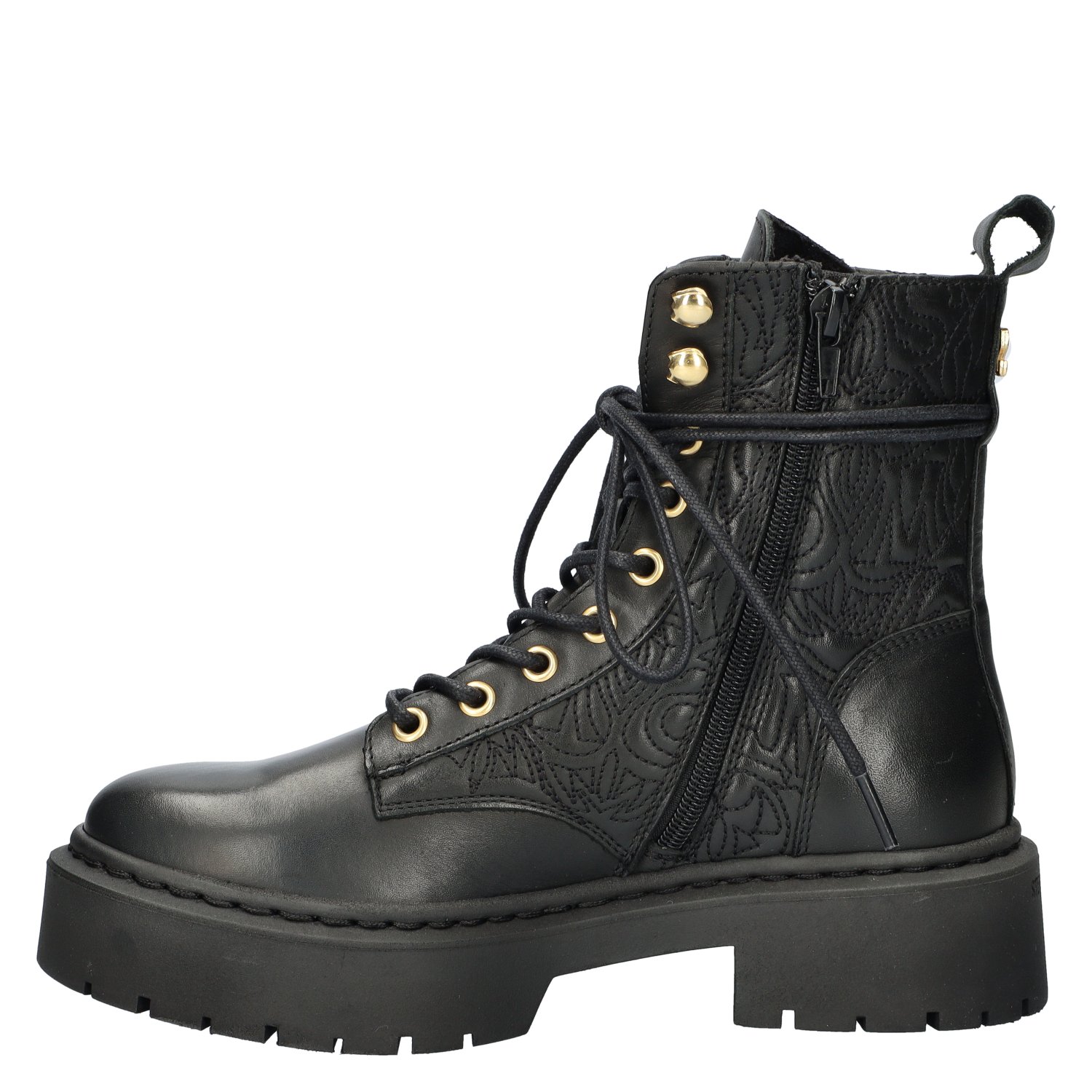 Steve Madden Grazier dames veterboot Steve Madden Zwart