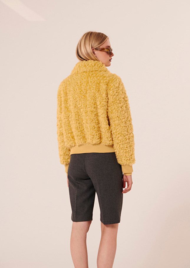 Blouson Biancajaune en fausse fourrure