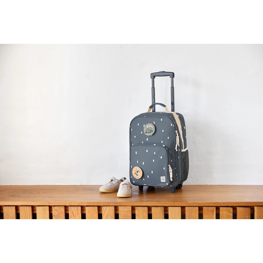 LÄSSIG Trolley Happy Prints midnight blue