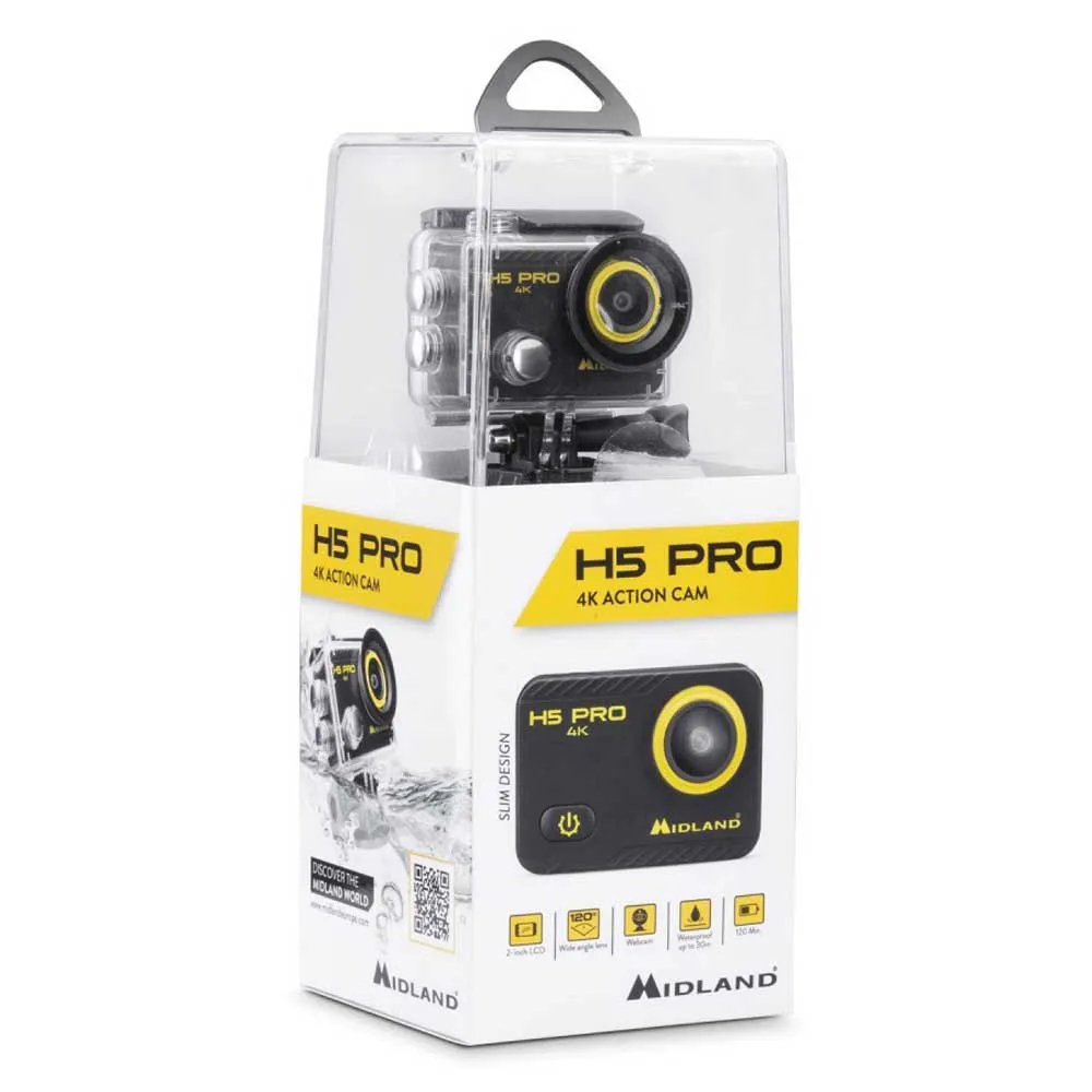 Midland H5 Pro 4K@30fps 5MP Action-Kamera