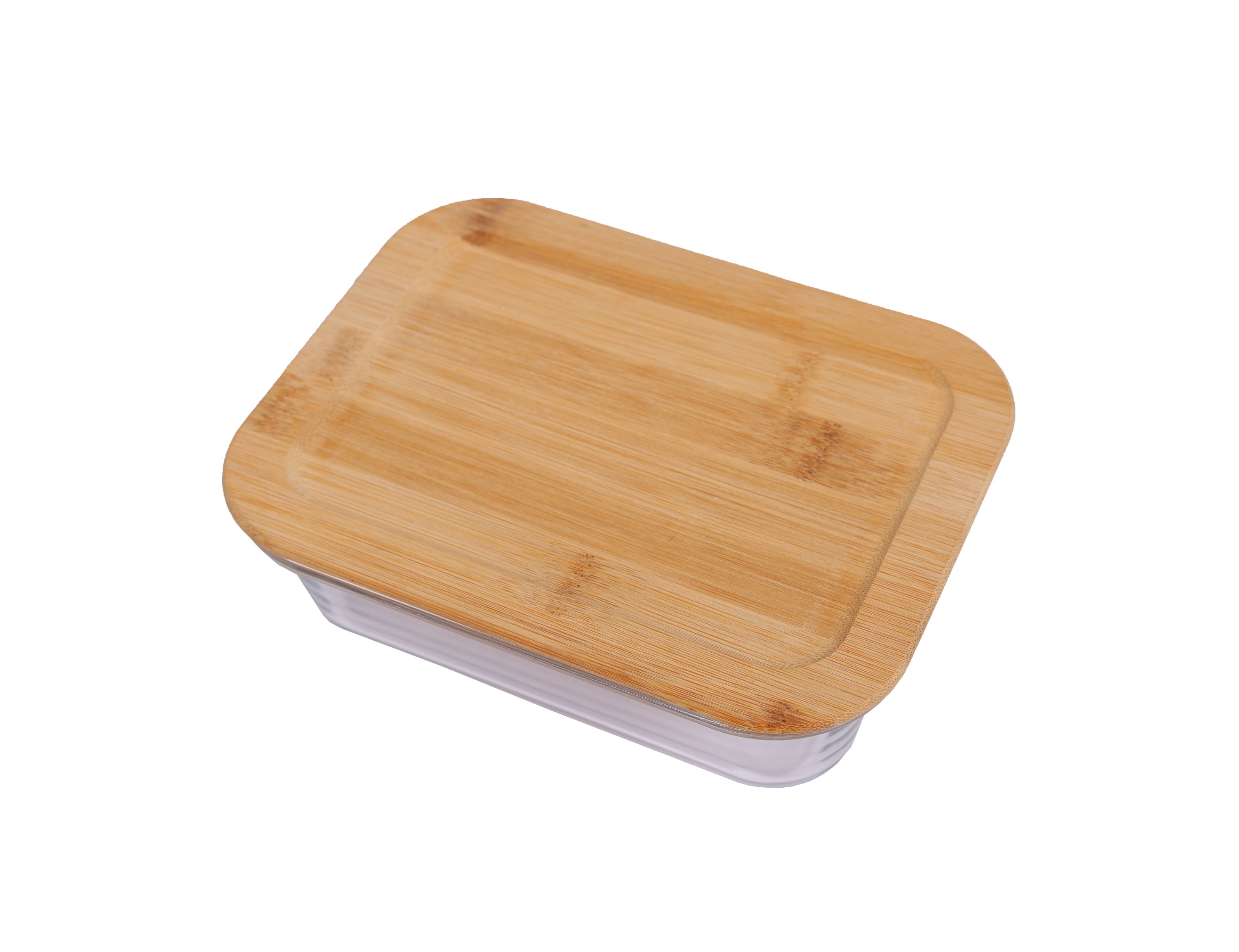 Vorratsbehälter Set Glas 4-teilig mit Bambusdeckel