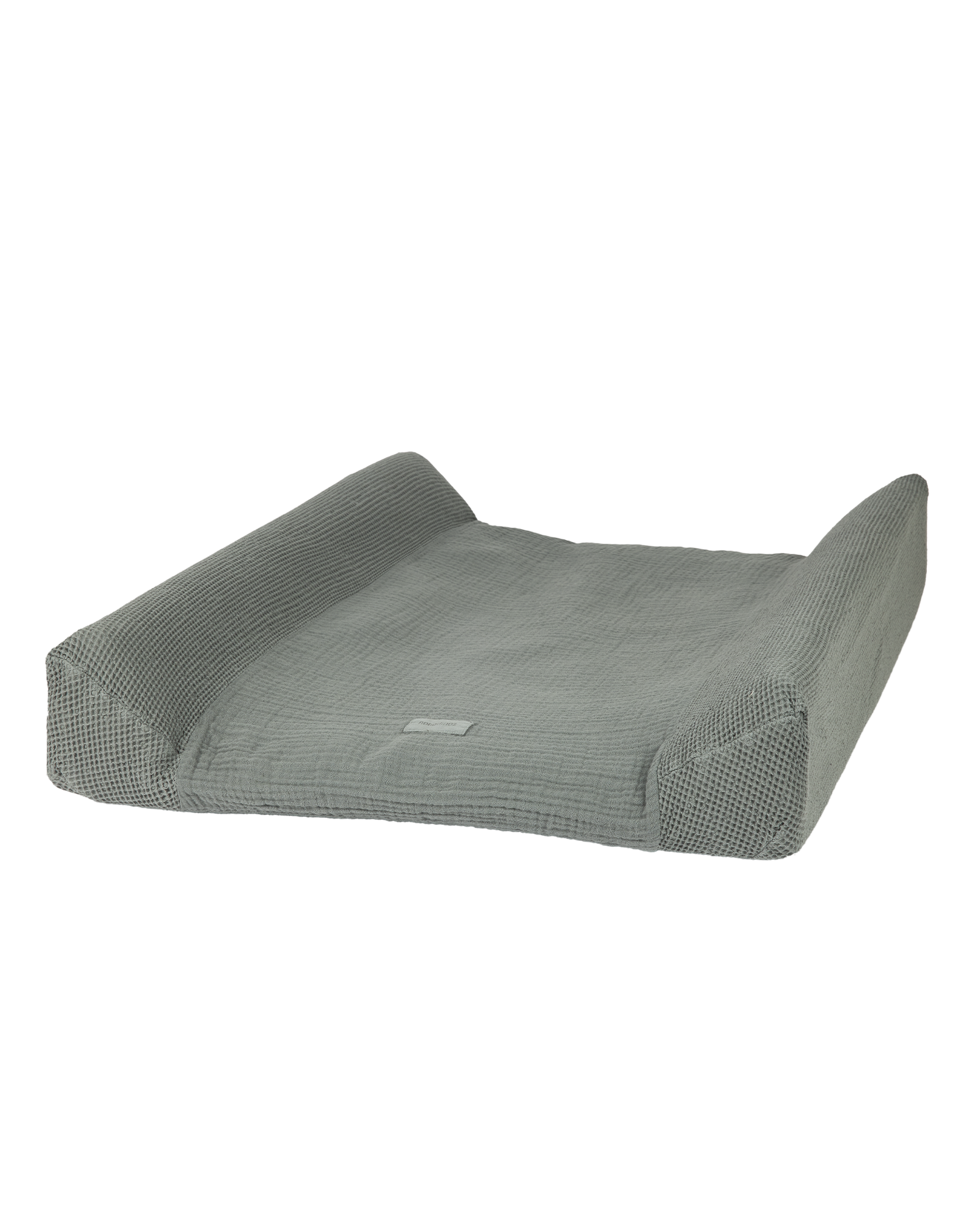 Housse de matelas à langer wabi-sabi en coton lavé | Bleu