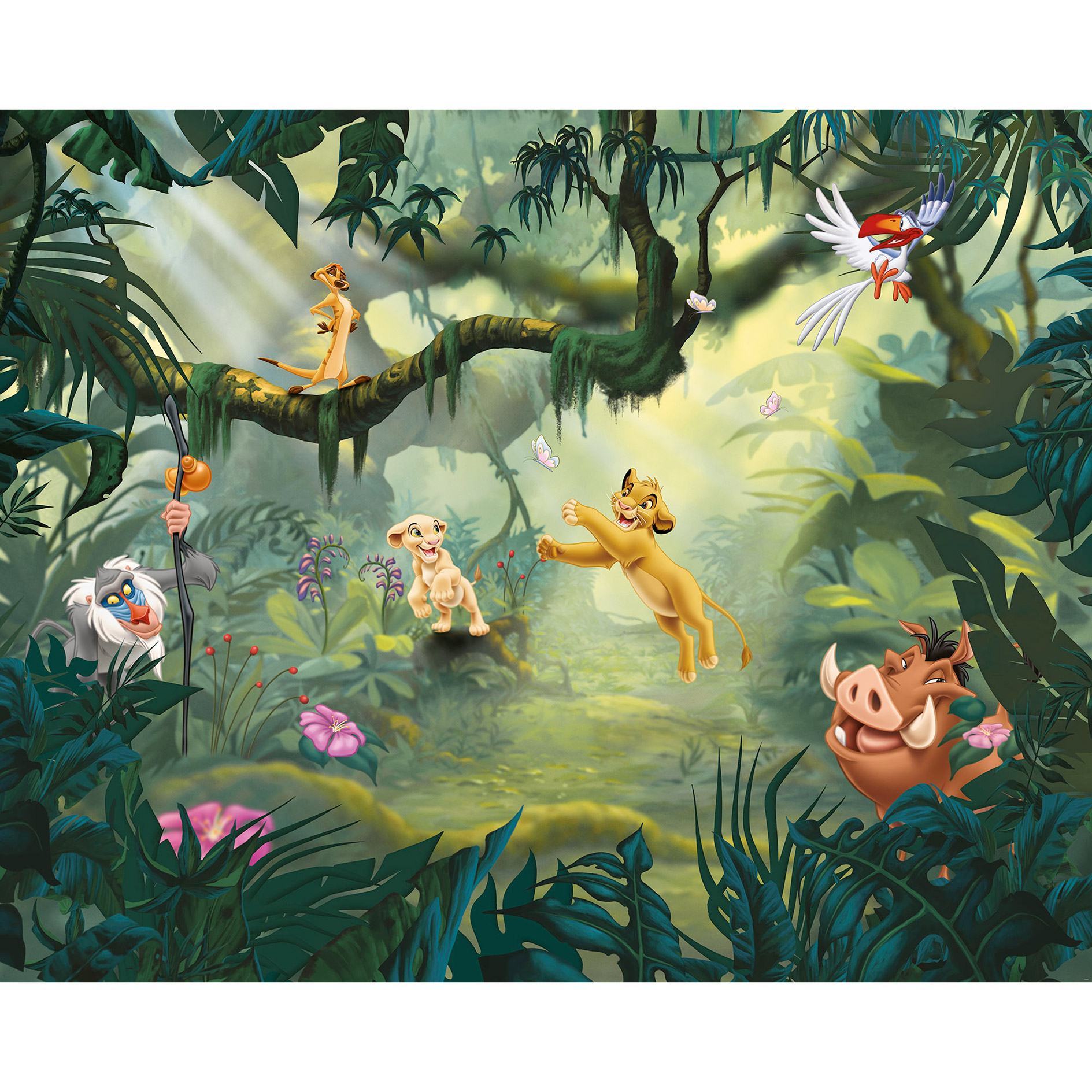 Vlies-Fototapete LION KING HAKUNA MATATA - 350x280 cm