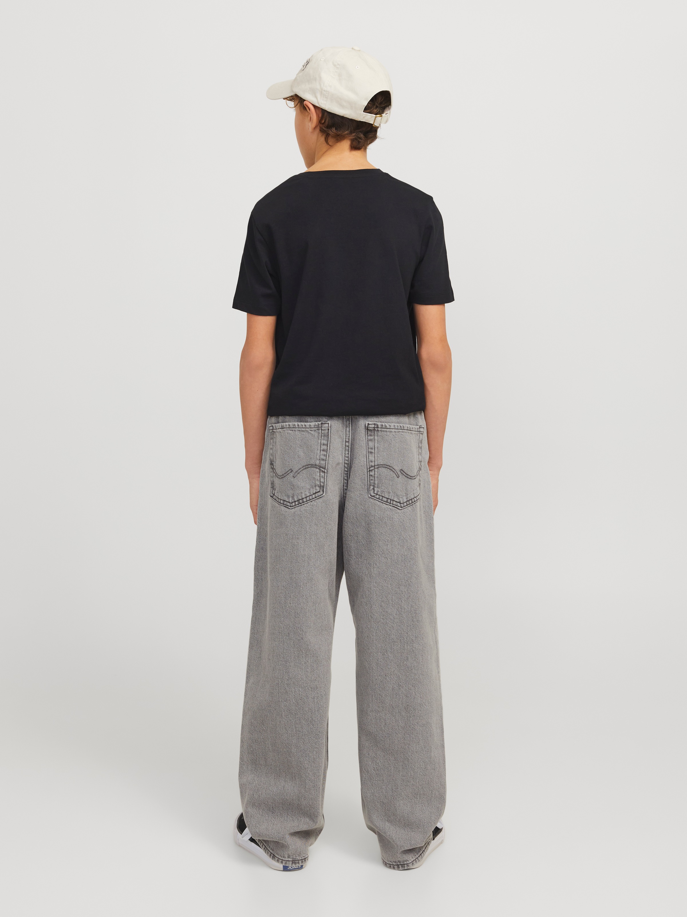 Jack & Jones Junior Relax-fit-Jeans »JJIALEX überzeugt durch Komfort und hohe Taille« unifarben, modisch, relaxed fit, Denim