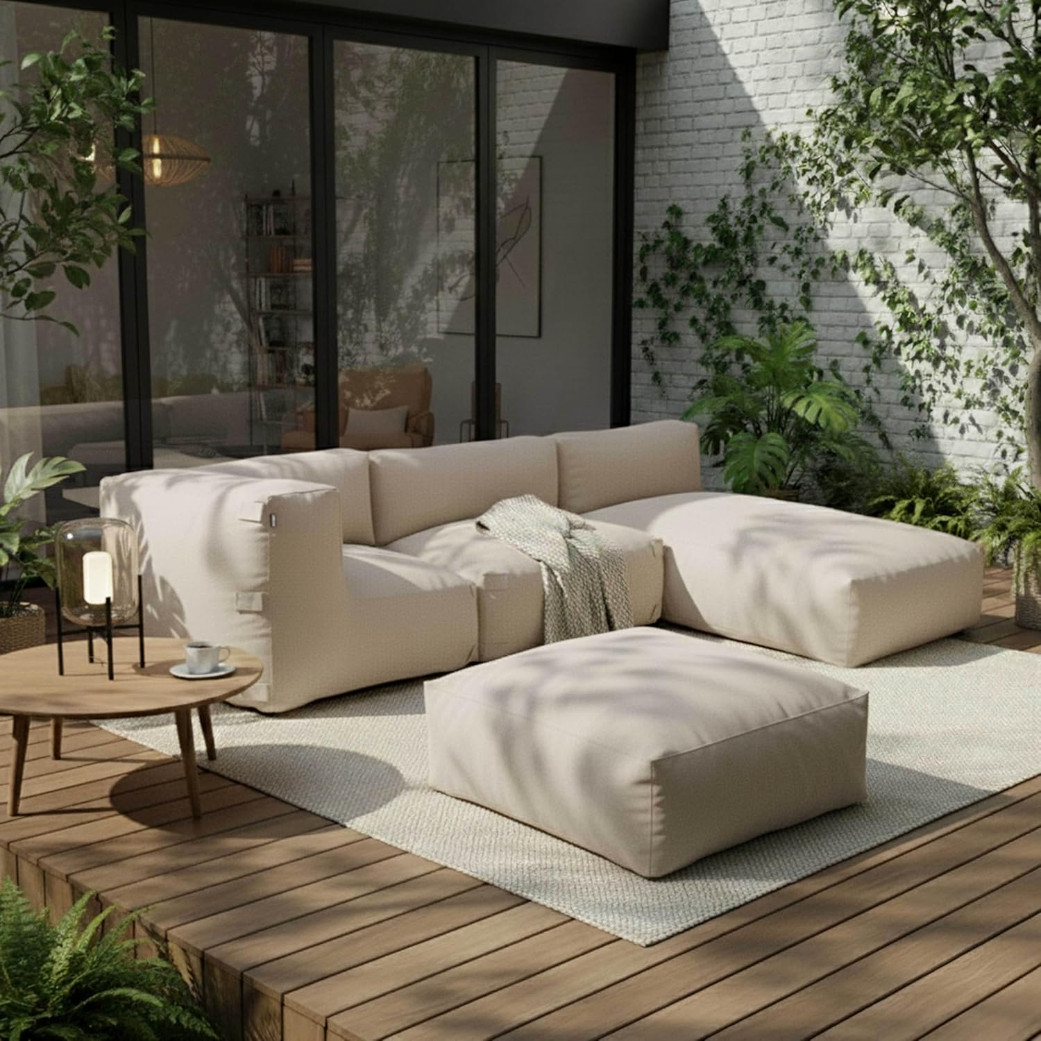 Oviala Ecksessel für modulares Sofa, Beige – Mixi
