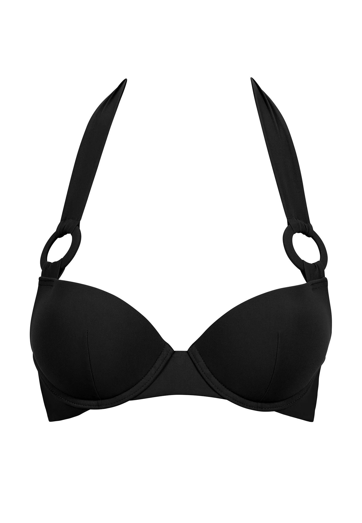 CALL OF THE SEA - Haut de maillot de bain push-up coques | Noir