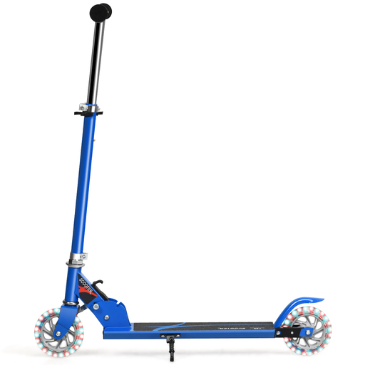 Patinete dobrável Costway em alumínio com altura ajustável e 2 rodas.