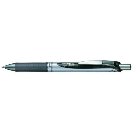 Pentel Liquid-Gel-Roller EnerGel BL77, Druckmechanik, nachfüllbar, 0,35 mm, Schwarz