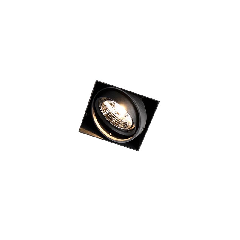 Inbouwspot zwart GU10 AR70 trimless - Oneon